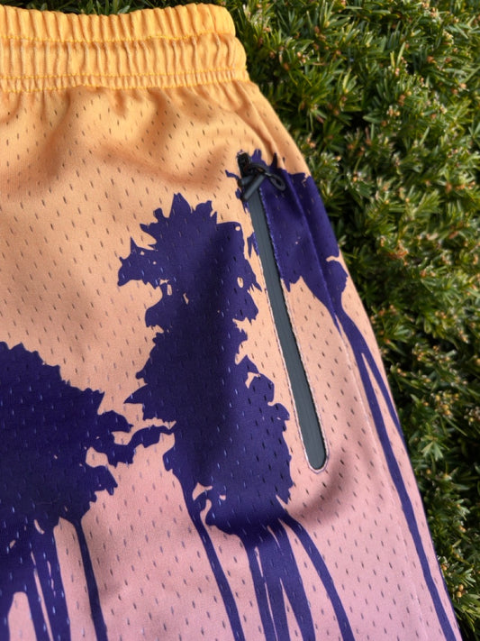 Palm Fade Shorts – Unisex Athletic & Streetwear Style