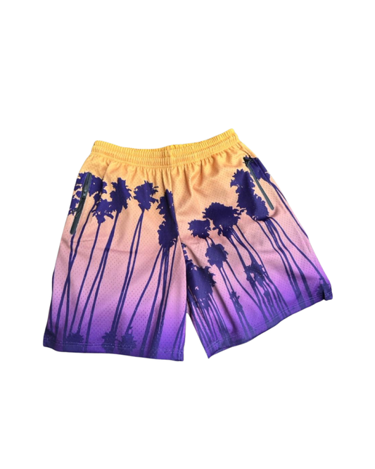 Palm Fade Shorts – Unisex Athletic & Streetwear Style